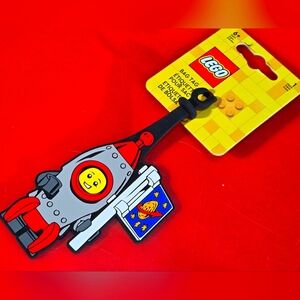 Lego Space Luggage Tag Rubber Travel Label Astronaut  Rocket Boy